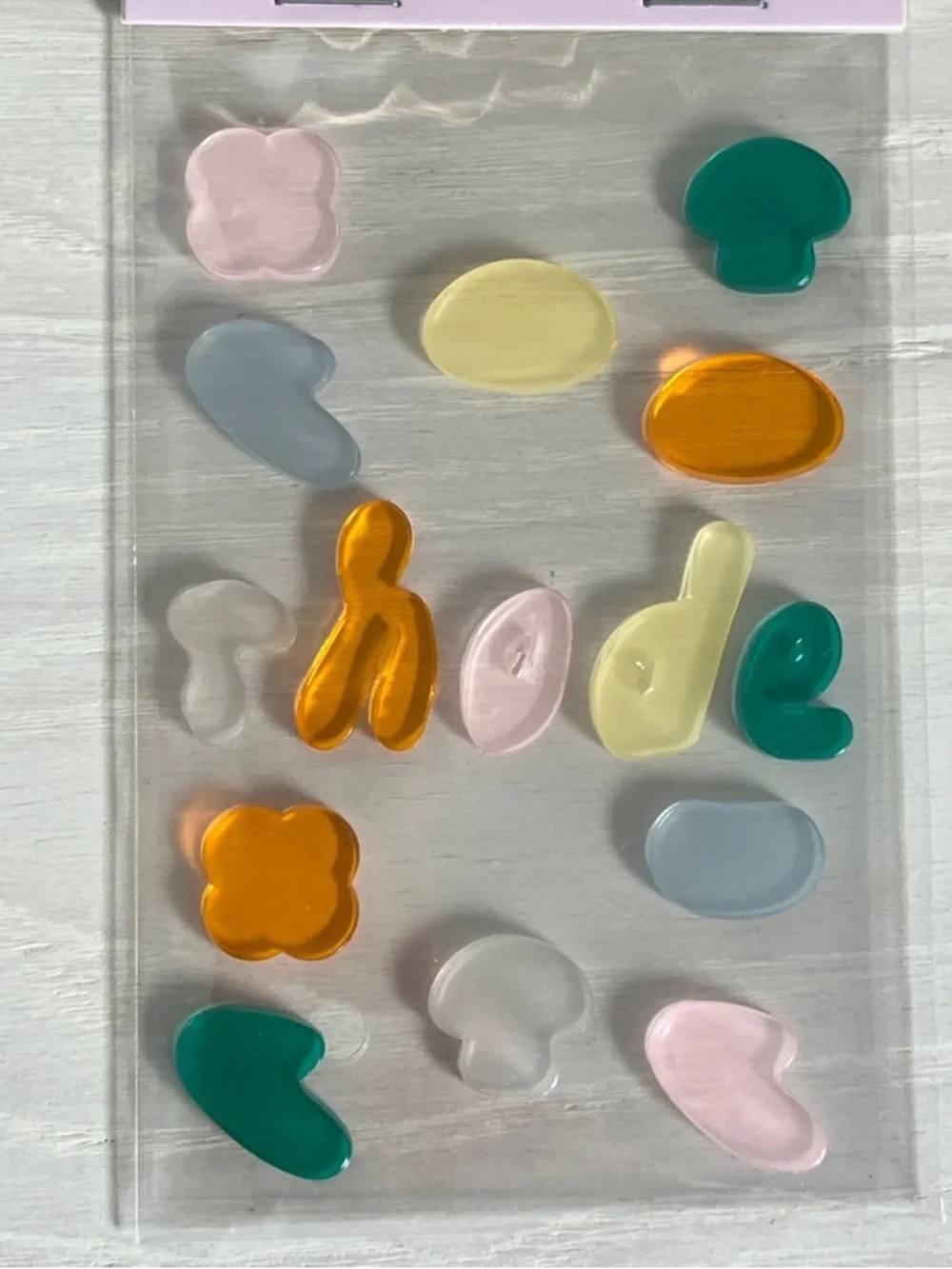 rhode skin translucent spot stickers in pink, teal, yellow, orange, blue
